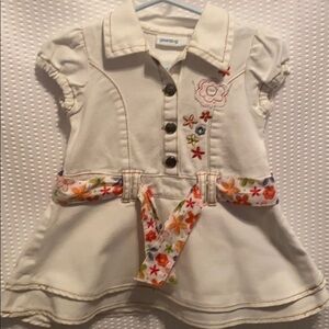 - GreenDog Demin Dress White Size 12m